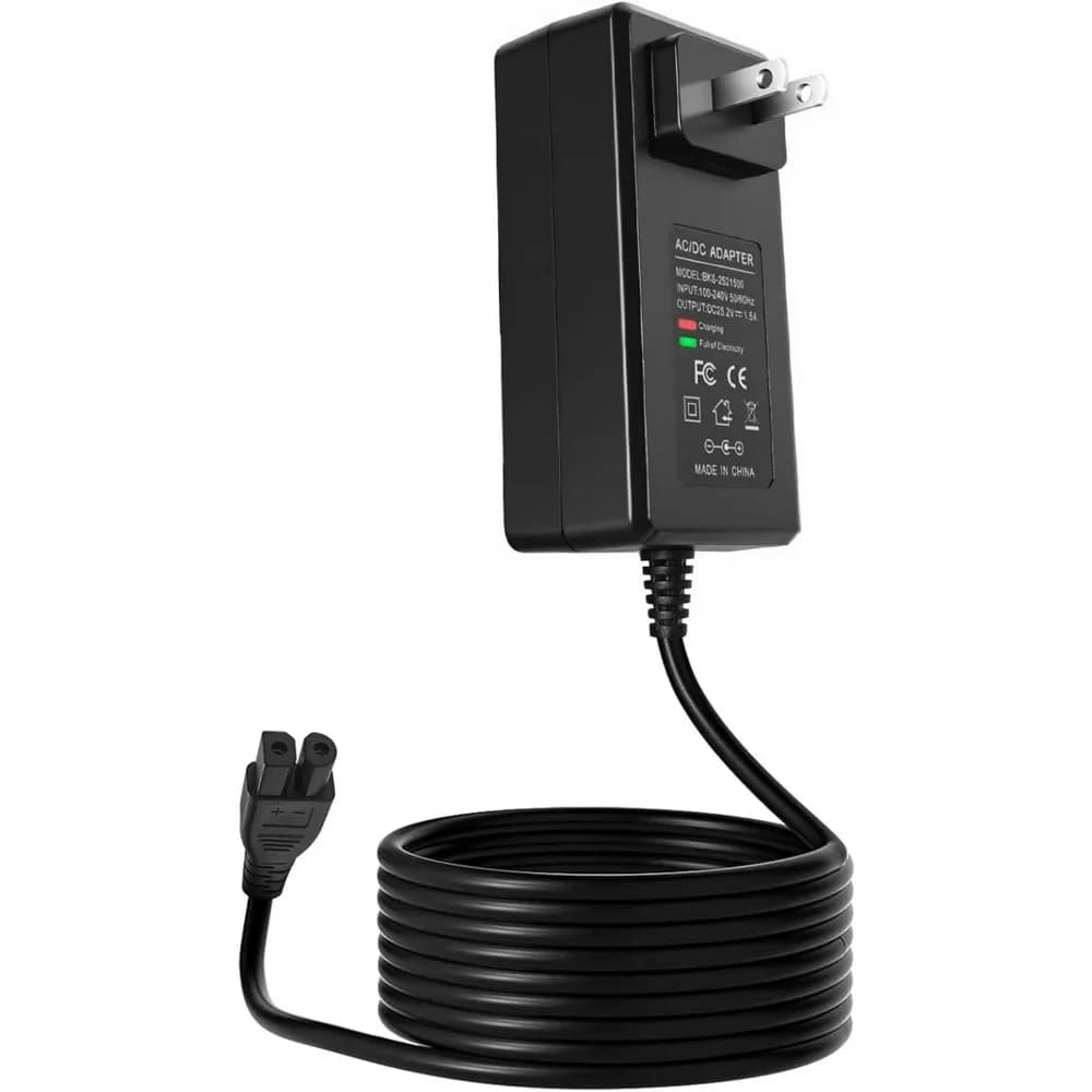 Caricabatterie Rapido 25.2V per Aspirapolvere Robotico Senza Fili C1 C2 C2B OS7010C con Batteria agli Ioni di Litio