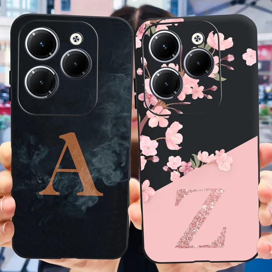 Per Infinix Hot 40 Pro Case Hot40 X6836 X6837 nuove lettere Cover custodia morbida in TPU per Infinix Hot 40i Hot 40 Pro Hot40i paraurti