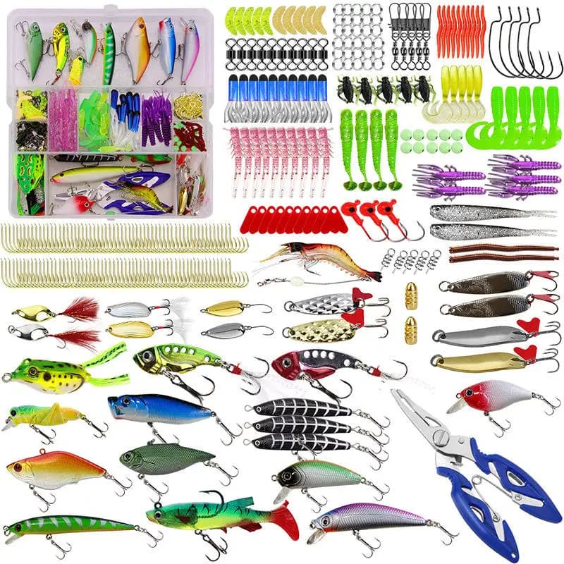 WEIHE 300Pcs Fishing Accessories Set Swivels Stoppers Hooks Fishing Bait in Storage Box Fishing Tackle Gear Equipment Pesca