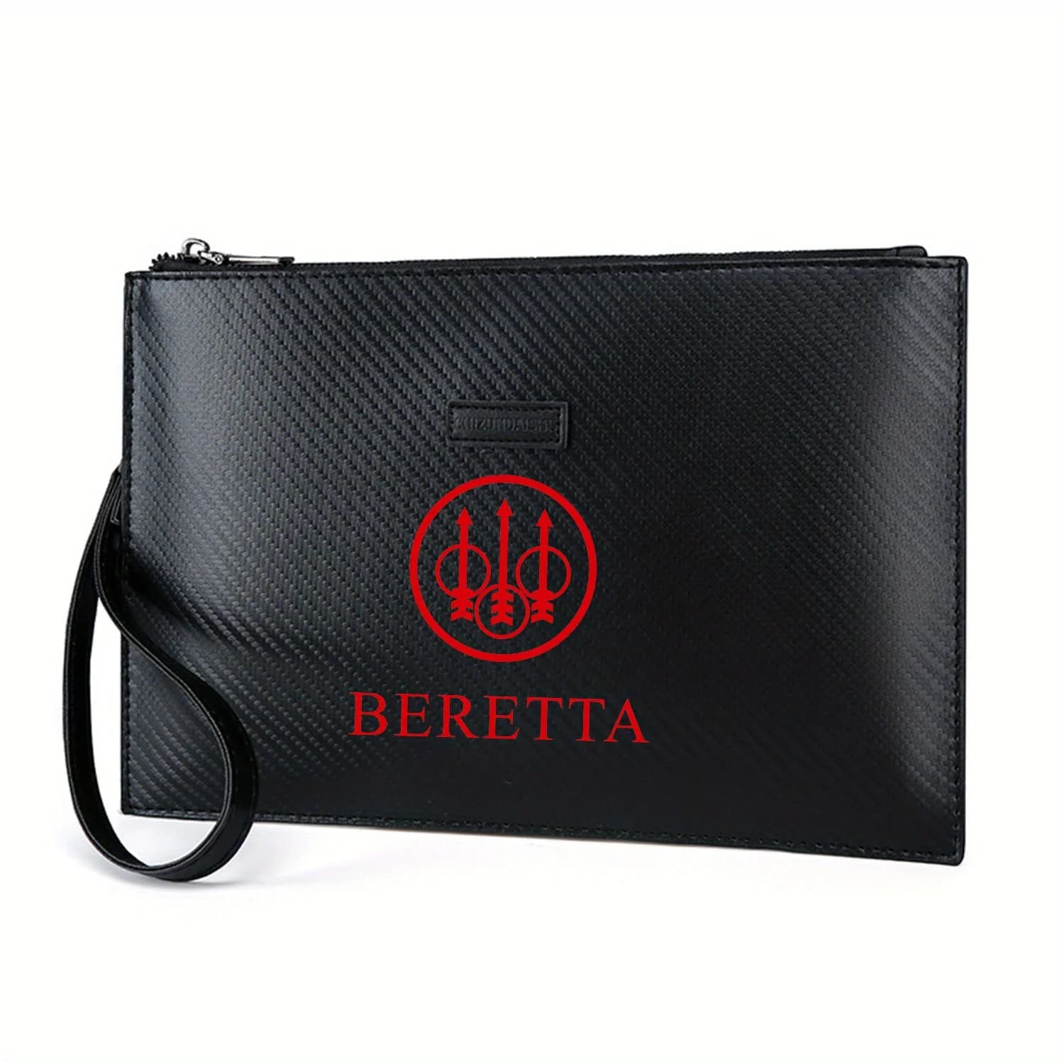 Tre frecce all'interno del cerchio Elegante borsa da uomo in PU stampato Alla moda e pratica per il trasporto quotidiano