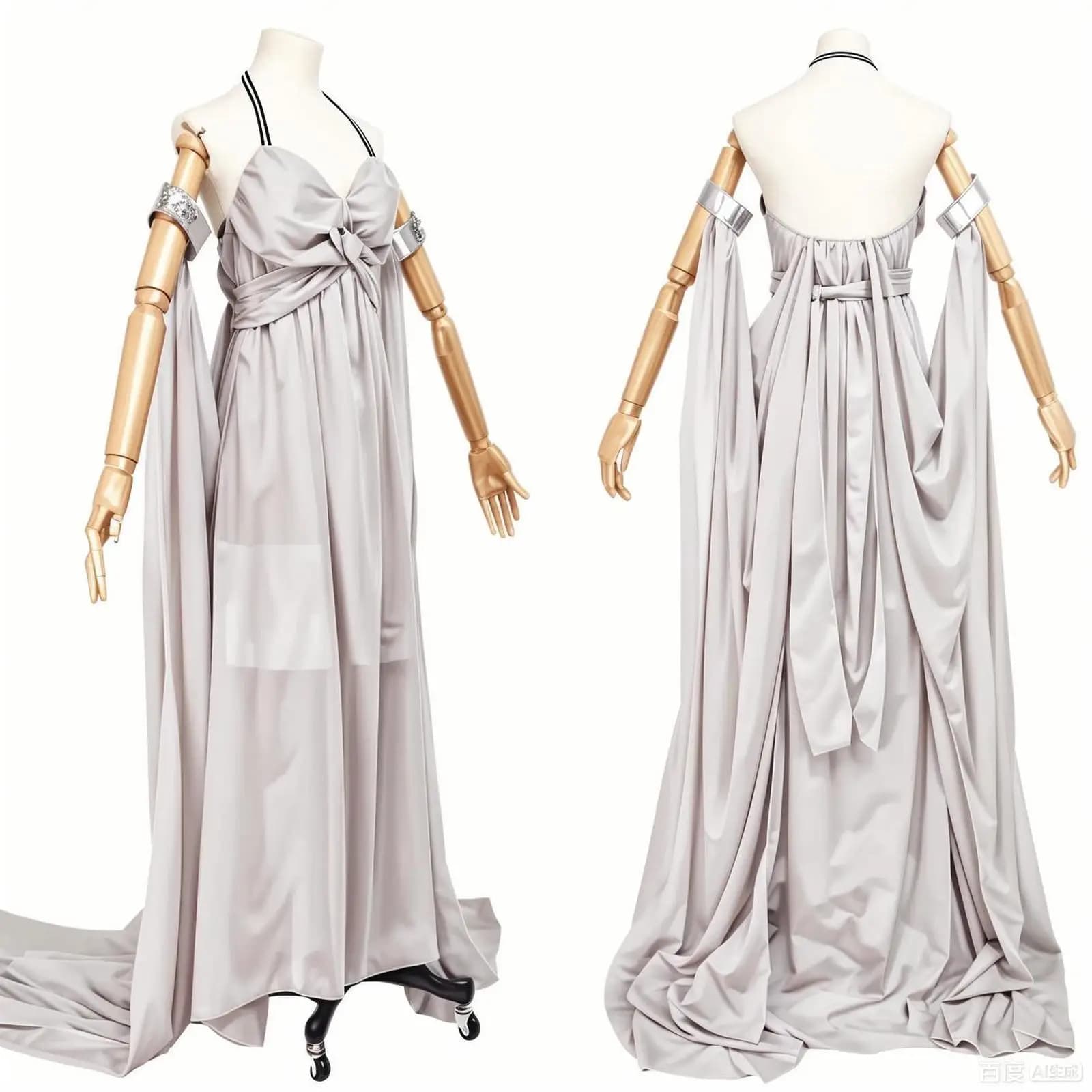 Film Daenerys Targaryen Costume Cosplay per donna Lungo grigio Madre dei draghi Abito da festa di carnevale di Halloween
