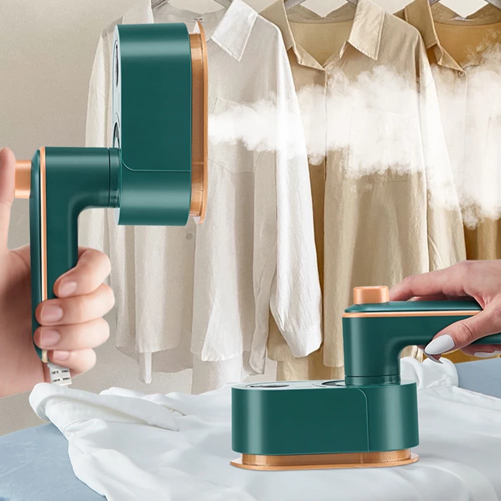 Mini macchina da stiro portatile per indumenti a vapore pieghevole ferro da stiro elettrico per uso domestico conveniente da viaggio stiratura a vapore asciutto e bagnato