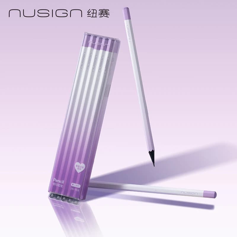Deli 10pcs 2B/HB Grape Scent Hexagonal Wooden Pencil School&Office Supplies Art Exam Sketch Drawing Pencils Stationery Gift