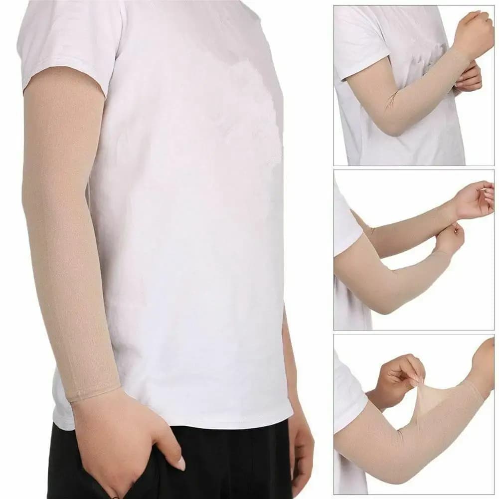 Maniche a Compressione 2026 per Coprire Tatuaggi sul Braccio, Colore Pelle, Protezione Solare per Ciclismo e Sport, Maniche Lunghe Elastiche 1/2/4 Pezzi