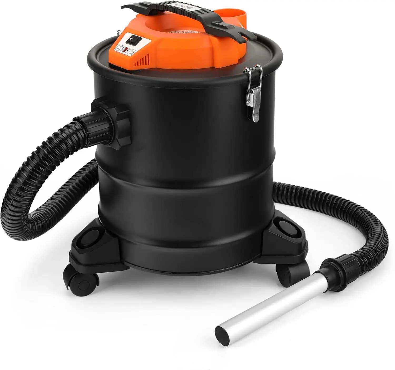 Aspirapolvere per cenere con funzione soffiante, 3,3 galloni 1000W, filtro HEPA, filtro lavabile, ruote girevoli per stufe a pellet e caminetti