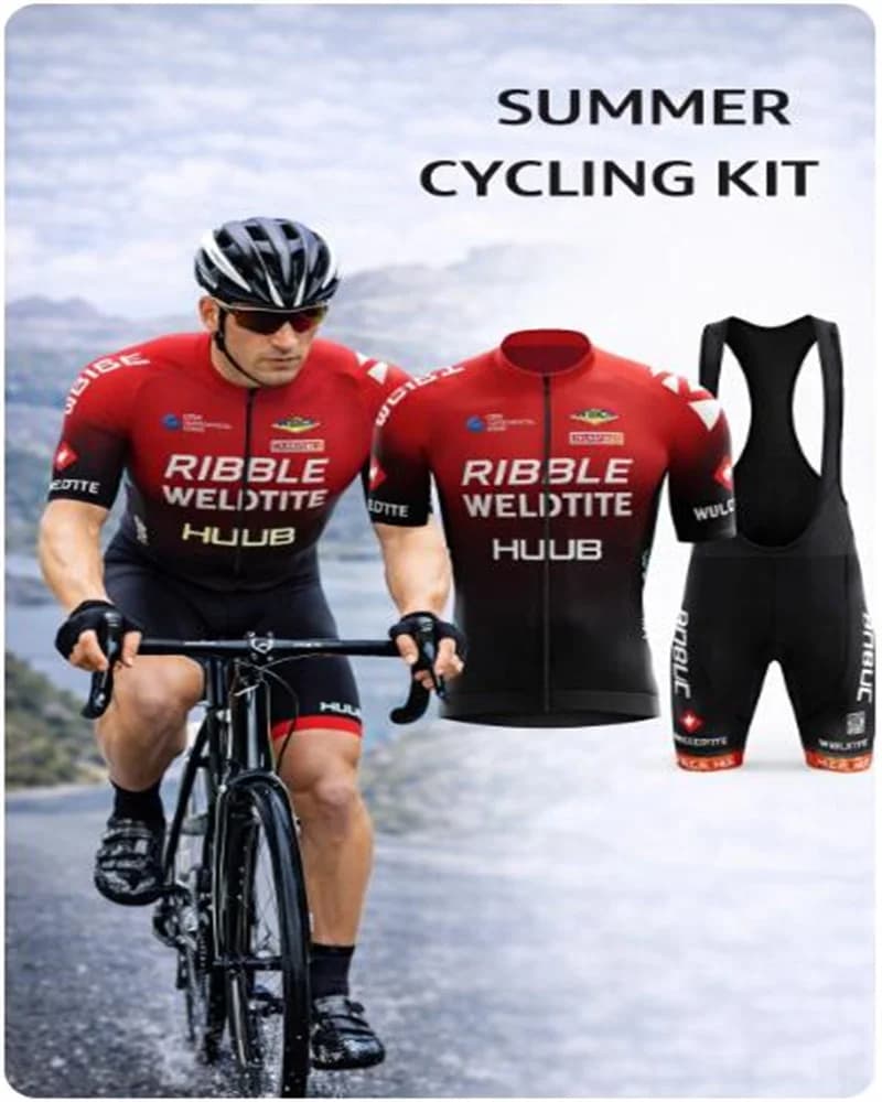 HUUB Cycling Clothing Jersey Men Set Mtb Road Bike Uniform Shorts Men Mountain Complete 2025 Bavaglino Men's Complete Cycle Spring Summer
