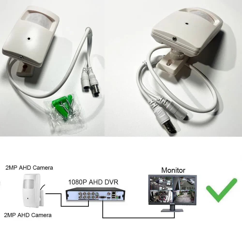 Small Mini 2MP HD Camera 1080P AHD Security Camera indoor CCTV Video mini 3.7mm Lens