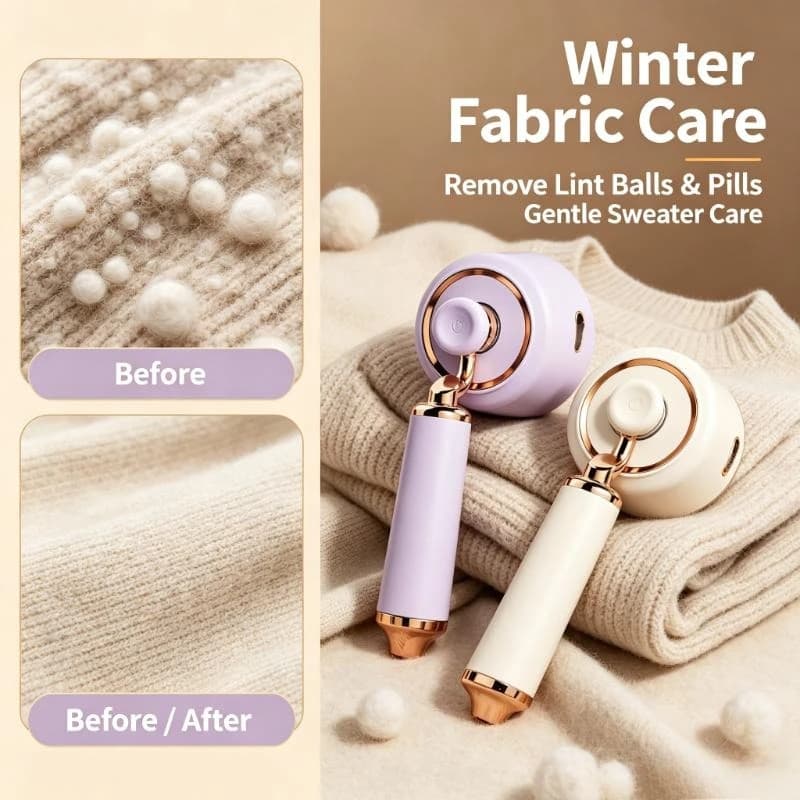 2In1 Rechargeable Fabric Shaver Big Surface Portable Lint Remover Clothing Pill Trimmer