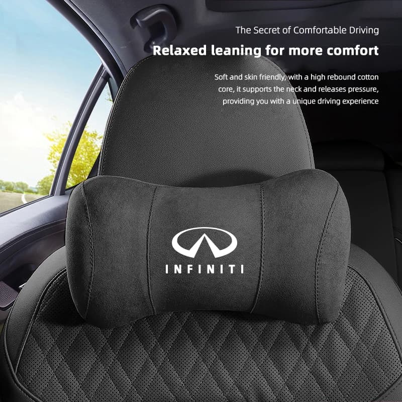 Seggiolino auto poggiatesta memory cotone protezione del collo lombare cuscino per Infiniti Q50 Q50L Q60 Q70L QX30 QX50 QX60 QX70 QX80 ESQ FX35