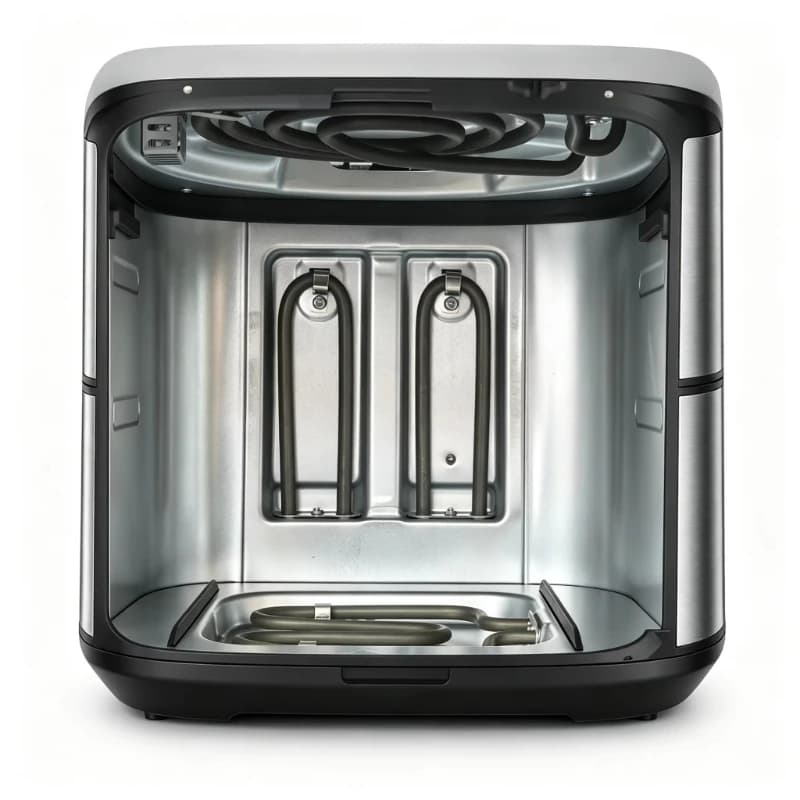 Home Using 8.5L Air Fryer 2400W 4 Heating Elements 25% Faster Certified Smart Air Fryer Visible Window