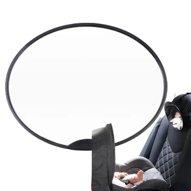Specchio per auto per bambini Girevole regolabile Vista ampia Specchio per seggiolino auto per bambini Infrangibile Rotazione di 360 gradi Monitor retrovisore per la notte