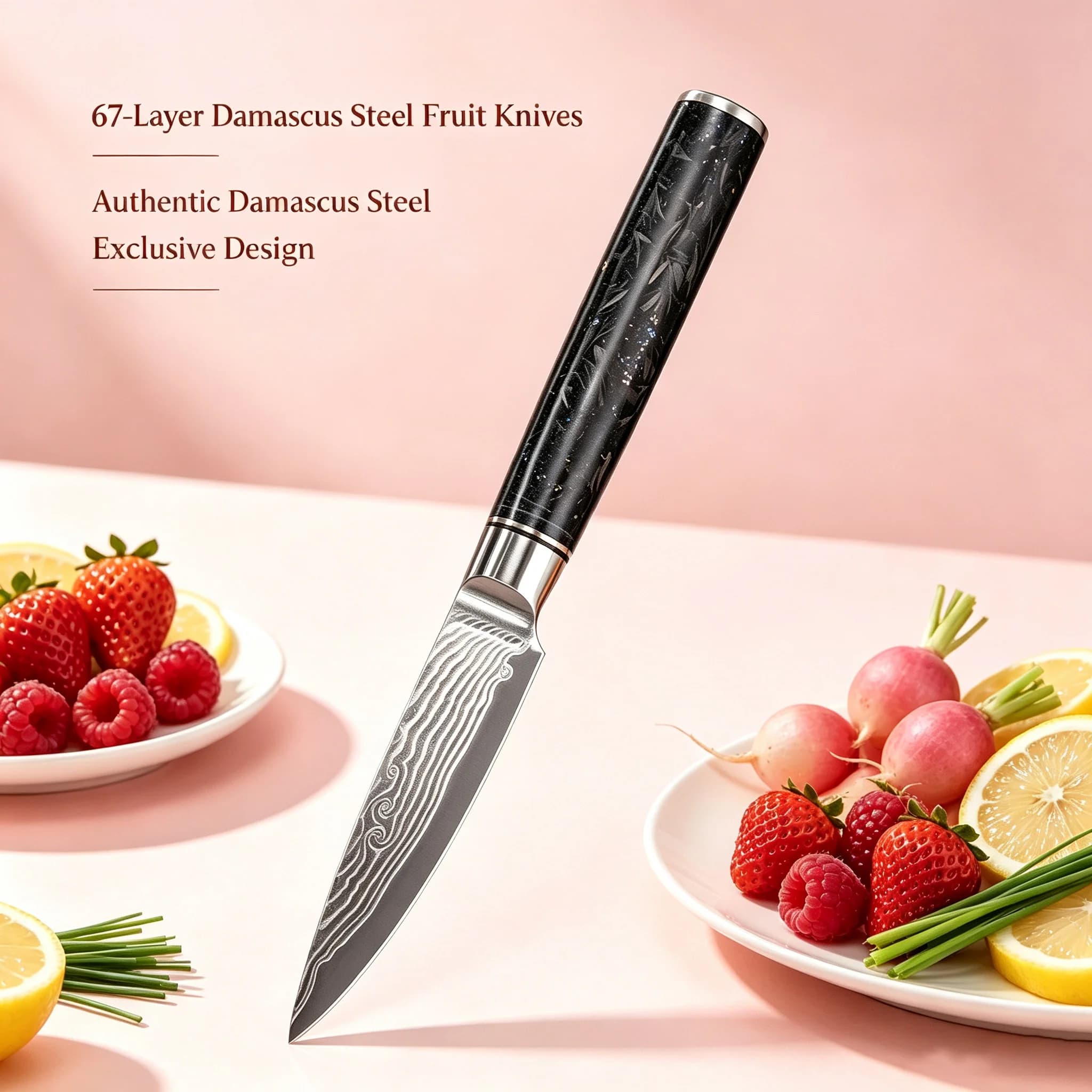 Damascus Steel 67 layers Paring Knife Chef Knifes Peeling Fruit Knife Slicing Kitchen Knives Kitchen Essentials Accessories Tool