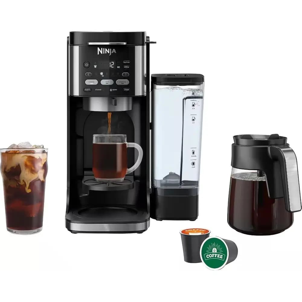 Macchina per Caffè Caldo e Freddo - Compatibile con Capsule K-Cup, 3 Modalità di Preparazione, Serbatoio da 70oz, Lavabile in Lavastoviglie, 14 Tazze (Ricondizionato)
