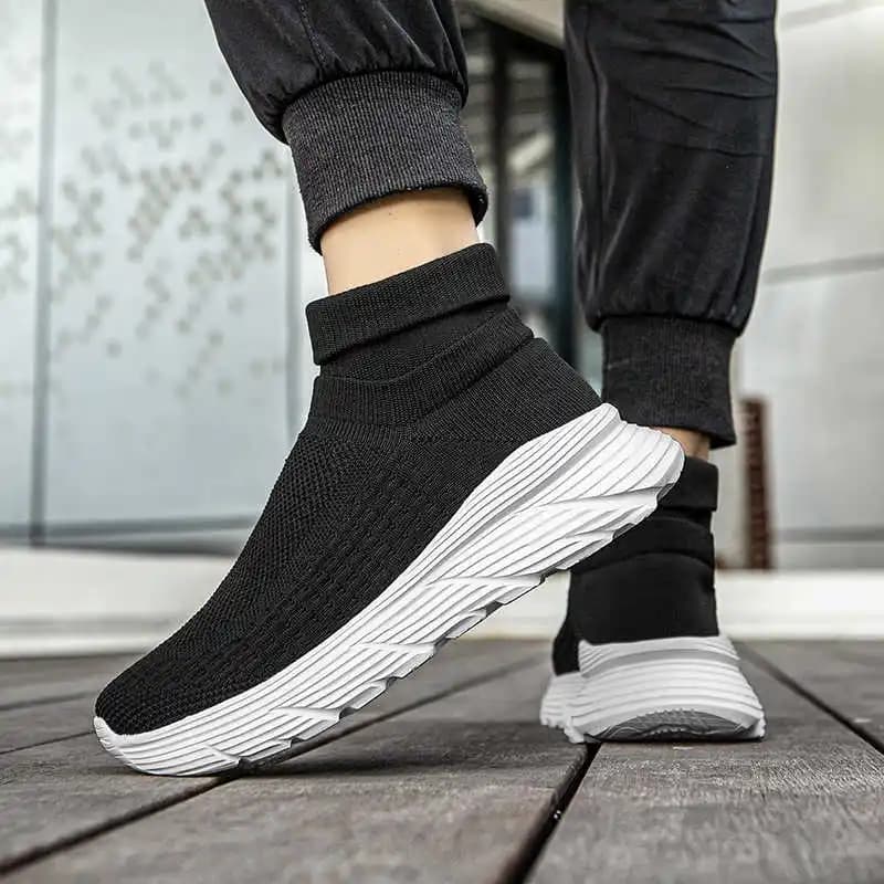 Hypersoft Women's Lace-Free sneakers, Original White Moccasins, Shoes Models and Sports Boots for Wide Feet
