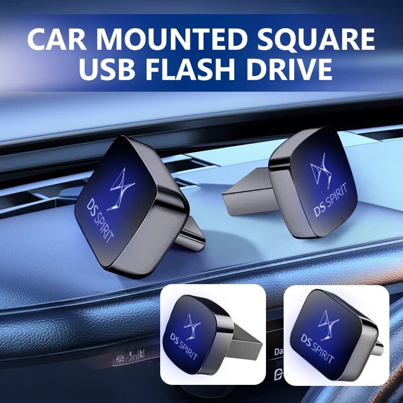 Metal Flash Drive Mini Short Car USB Disk 64GB 32GB 16GB For DS SPIRIT344S5 5LS679 WILD RUBIS