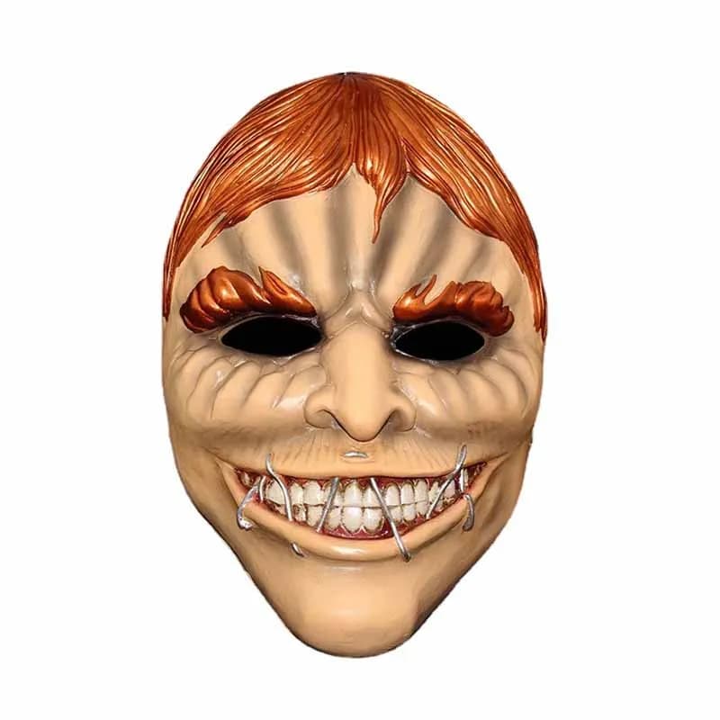 Halloween Harvest Moon Raid Resin Mask Horror Golden Clown Helmet Game Masquerade Masks Ghost Face Cosplay Halloween Party Props