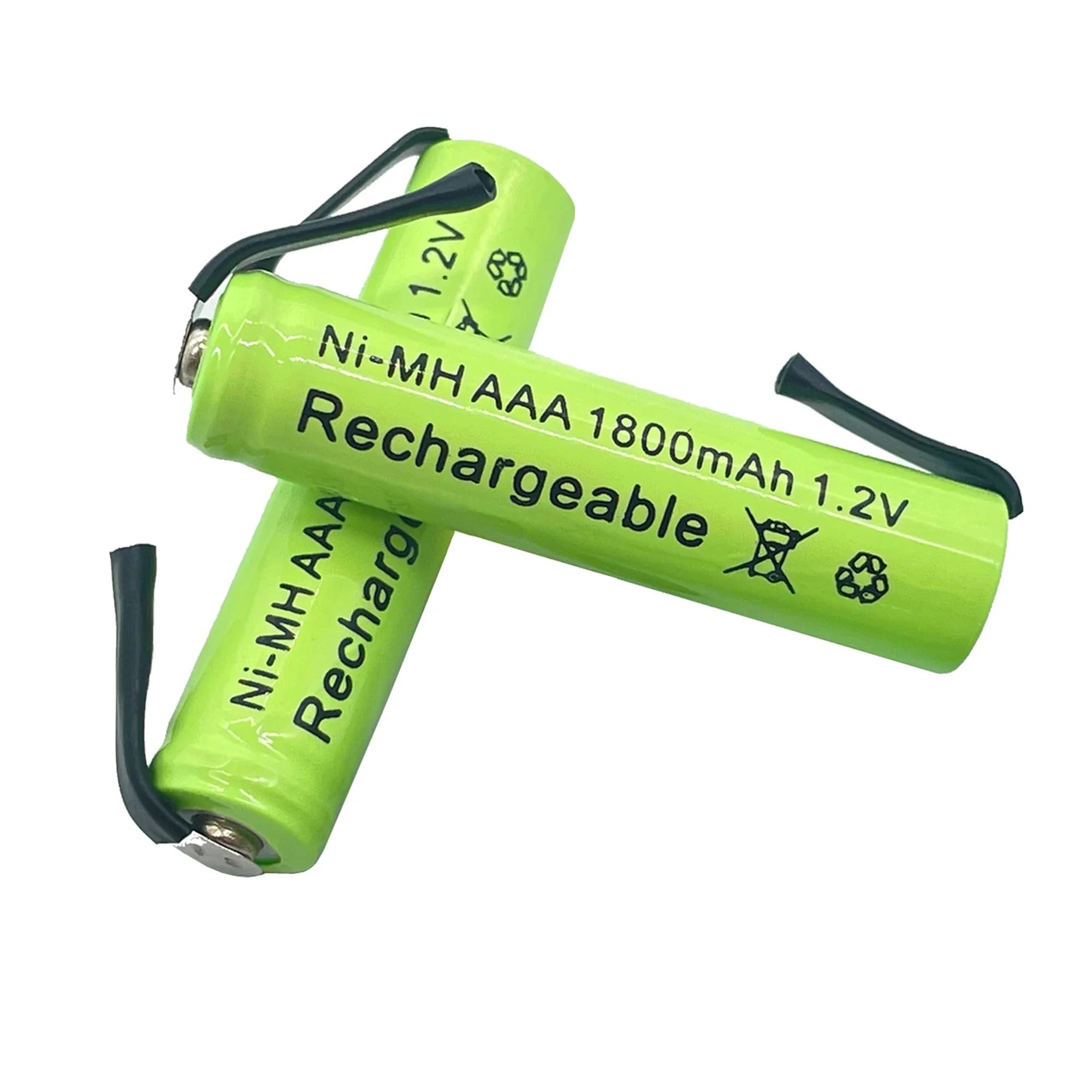2-20 AAA Ni-Mh batteries from 1.2 V 1800 mAh, with welding tabs for Philips Braun electric shaver, razor, toothbrush