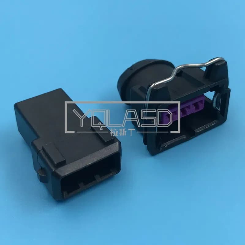 Set di 3 Connettori Elettrici 443906233 828840-1 per Motore Passo-Passo Bosch EV1, Assemblaggio AC con Cavo e Presa