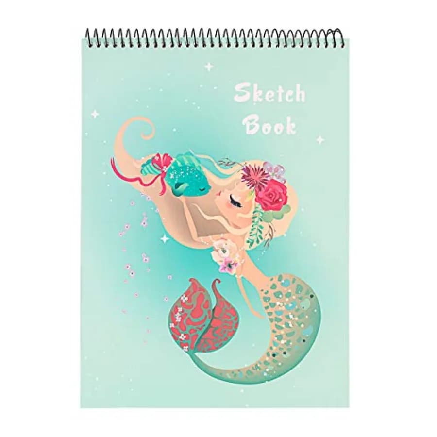Sketch Book, 100 Pages 50 Sheets,Spiral Bound Artist Sketch Pad, Acid Free Drawing Paper for Drawing, Painting, Sketching or Do