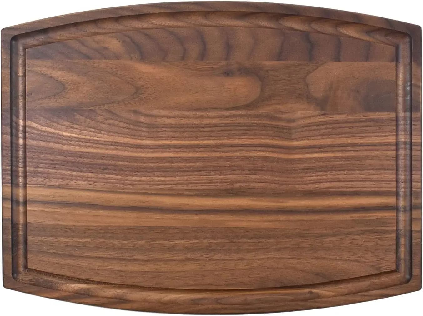 Revival Woodworking - Curved wood cutting 12 Inches x 9 Inches x 0.75 Inches with Succhi groove - Acero, Cherry, Wa