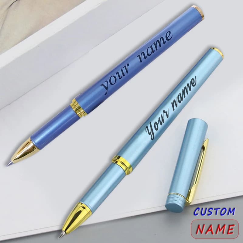 Custom Engraving Gel Pen Lettering Markers Pretty Stationery Kawaii Things School Teacher Gift Luxury Accessories Store Creative