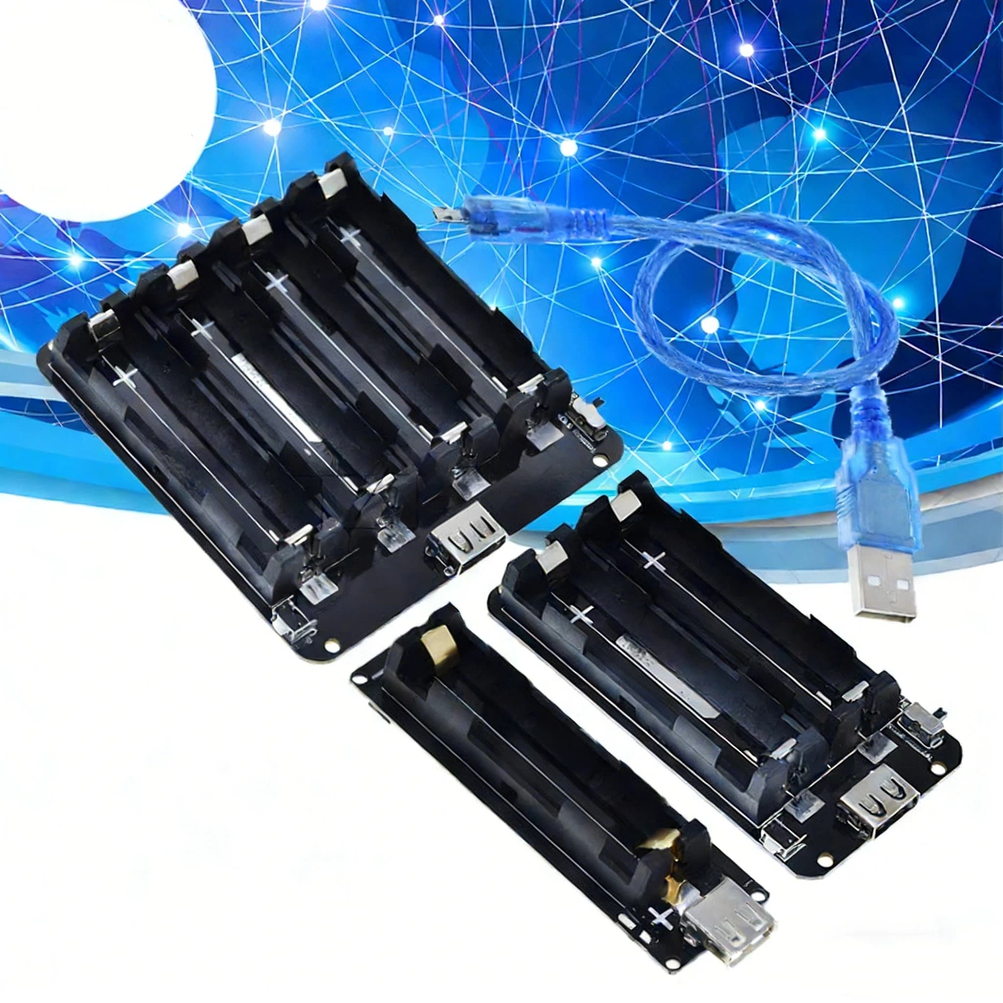 Battery Charging Module for Raspberry Pi 3, Battery Support 18650 with Single compartment, USB 5V/2A 3V/1A, Shield Battery V3