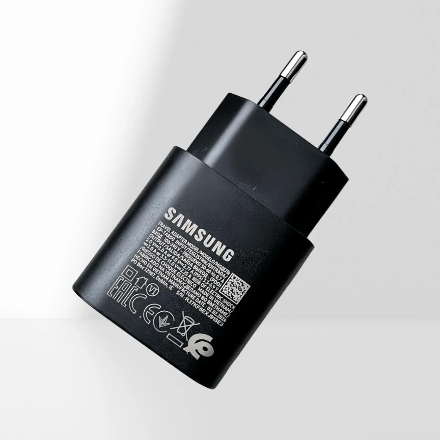 25W Charger Samsung Original EU Fast Adapter For Note 20 10 A55 A35 A25 A15 Z Flip Fold 6 5 4 3 Galaxy S24 S23 S20 S21 S22 Plus