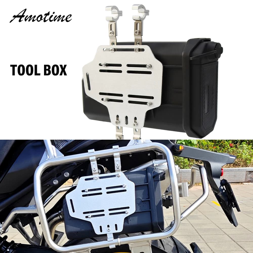 Staffa per moto Cassetta degli attrezzi decorativa in alluminio per VOGE Valico DS900X DSX 900 DSX DS 900X DS 900X2024 Cassetta degli attrezzi Accessori