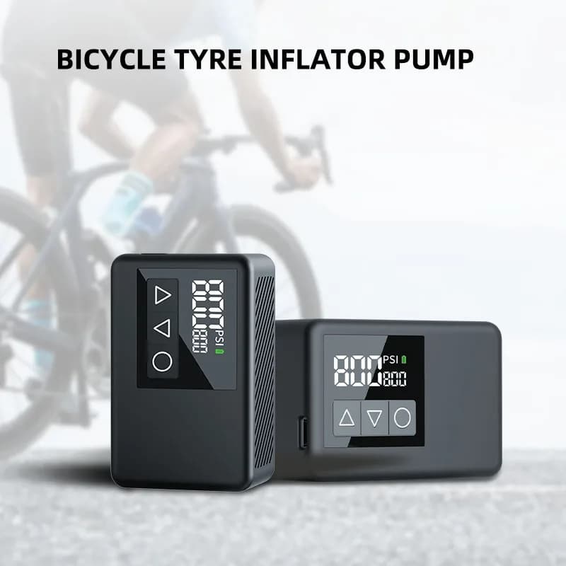 NEWO BL01 Pompa Elettrica Portatile 16L/min con Doppio Schermo di Pressione, Gonfiatore Pneumatici Ricaricabile per Ciclisti