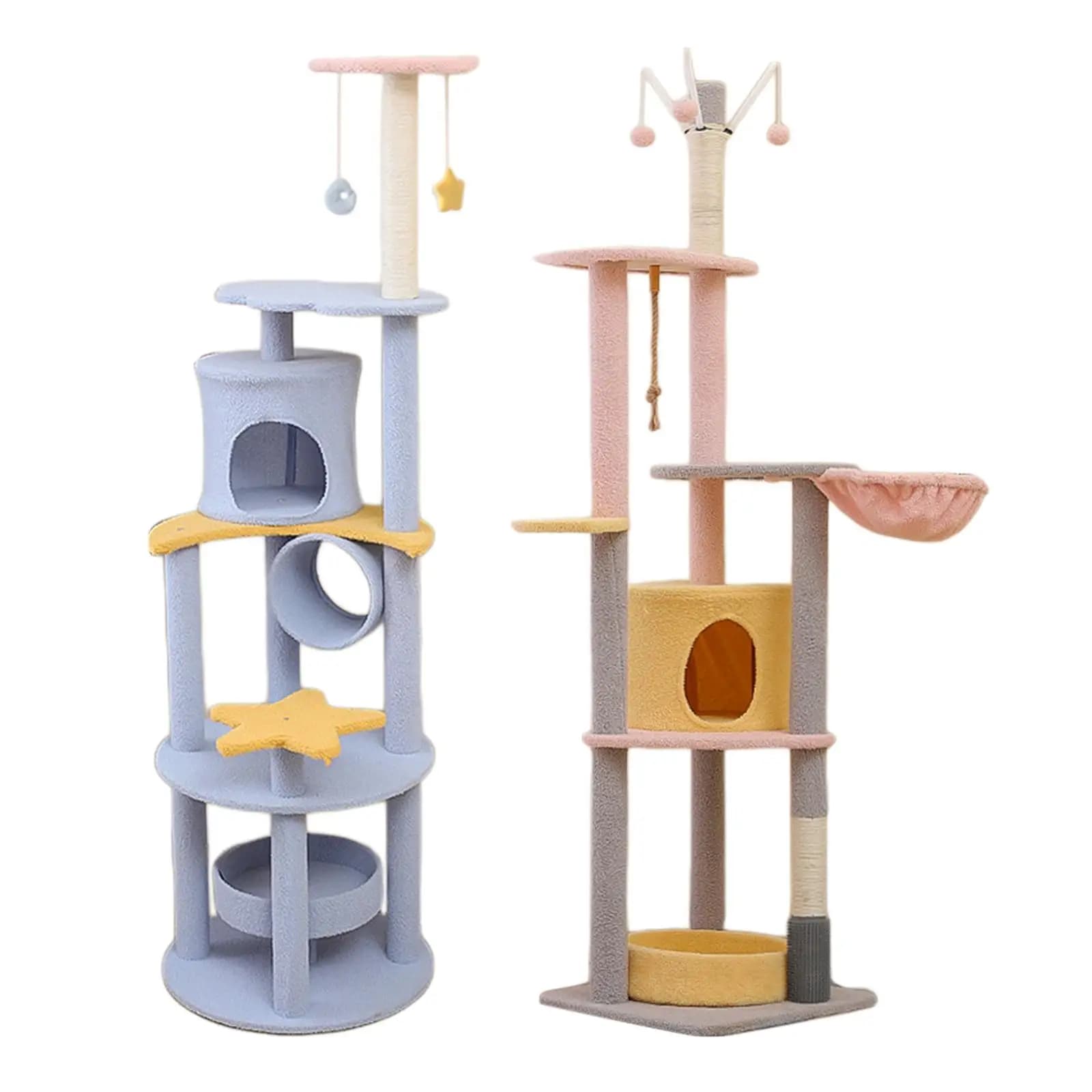 Cat Scratcher Post Climbing Frame Large Platform Lounge Indoor Cats Scratching Toy