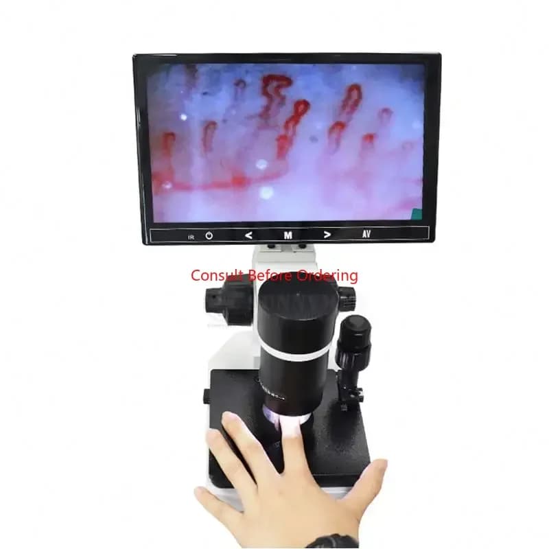 Microscopio Biologico Portatile SY-B198 con Schermo LED Separato per Cliniche e Laboratori