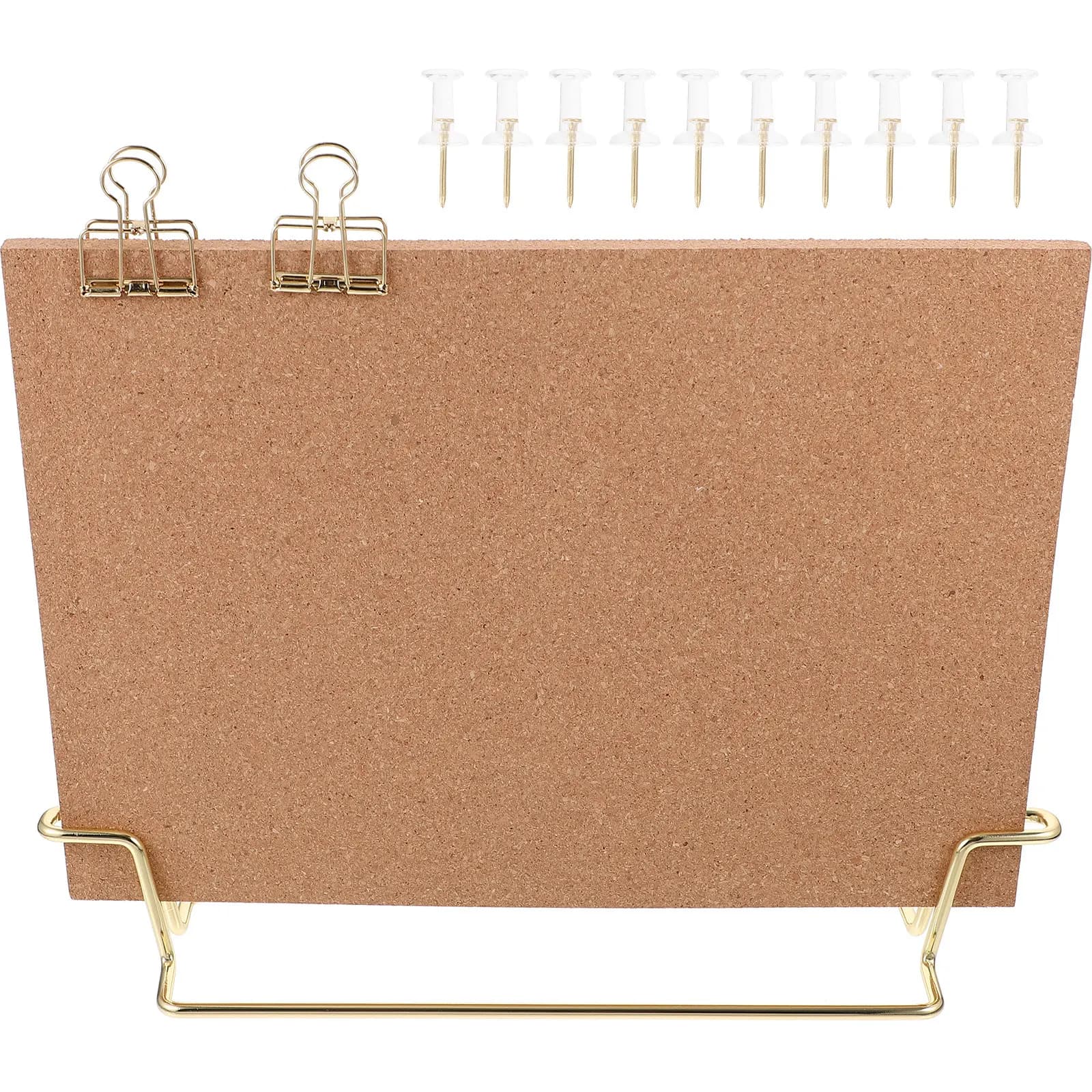 Set Premium di Bacheca in Sughero con Cornice per Foto, Appunti, Calendario, Promemoria, Bacheca da Scrivania per Ufficio, Piccolo Pannello per Annunci da Tavolo