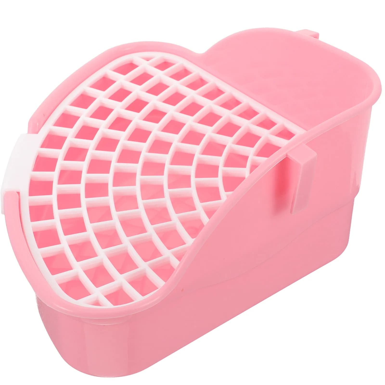 Rabbit Litter Box Corner Pet Toilet Triangle Splash Proof Design Small Animal Cage Litter Pan Indoor Cat Toilet