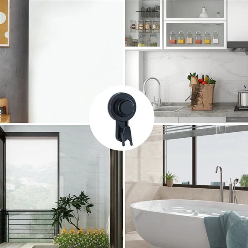 AT13 1 pz Gancio per doccia Ventosa resistente Ganci per doccia Ganci per ventosa per bagno Ganci riutilizzabili e impermeabili