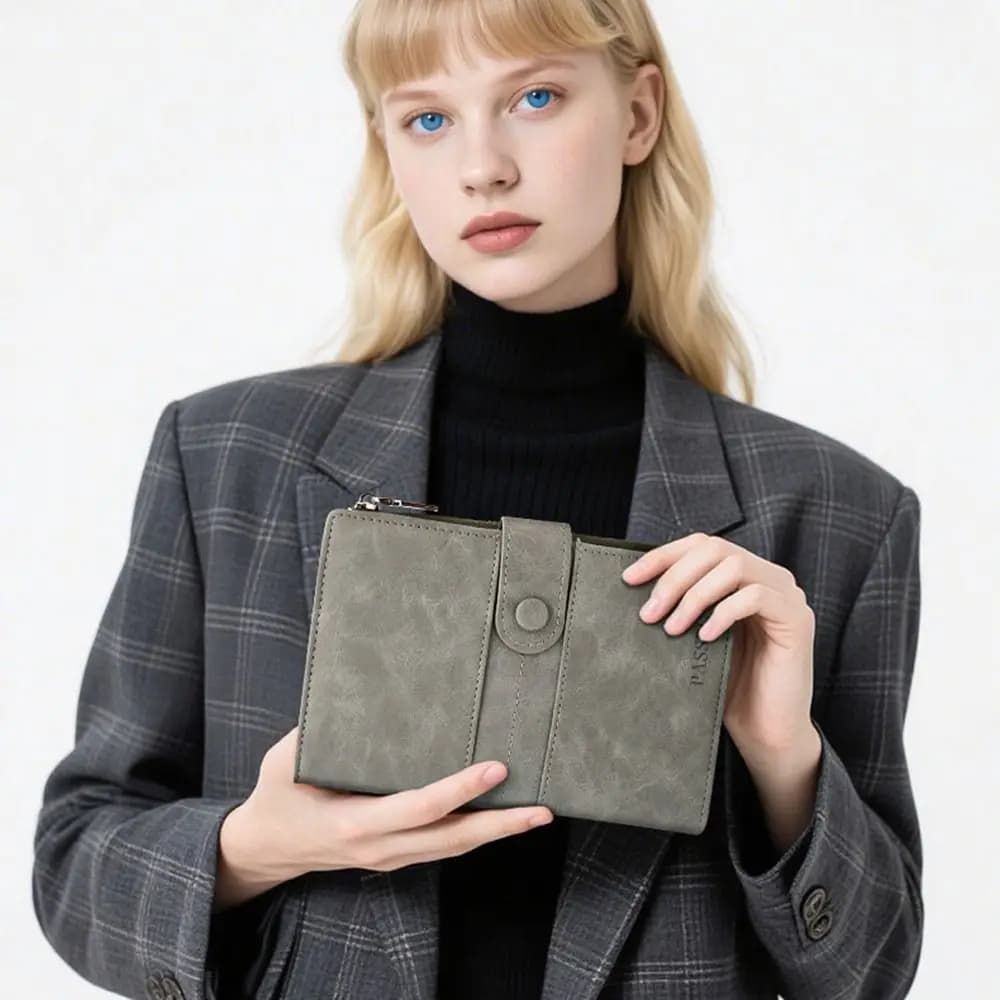 RFID Anti-Theft PU Passport Bag Card Holder Passport Cover Passport Clip Airplane Check-in Ticket Holder Travel Wallet