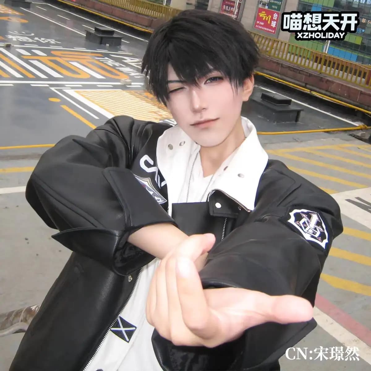 Nuova Giacca in Pelle per Cosplay di Love And Deepspace Caleb Xiayizhou, Uniforme per Carnevale, Halloween e Uso Quotidiano