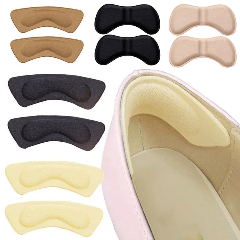 2 Pezzi Cuscinetti 4D per Tallone, Protezioni Anti-Usura per Scarpe, Sollievo dal Dolore, Cura dei Piedi, Adesivi Protettivi per Tallone, Inserti per Scarpe