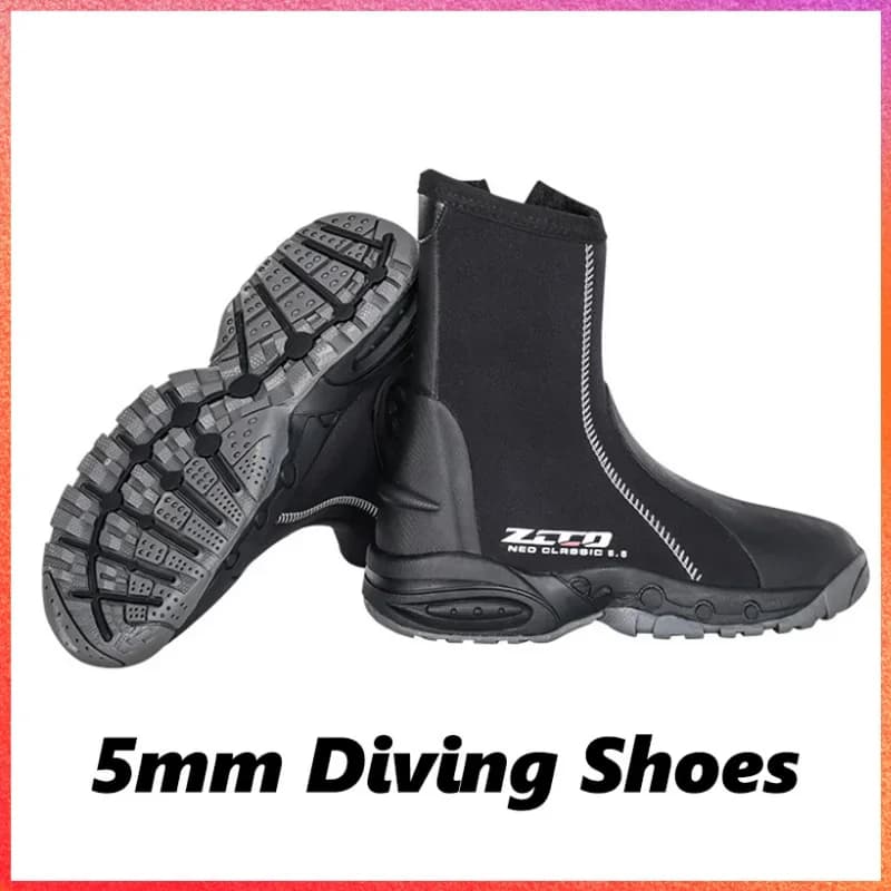 New Adult Volcanic Sub Shoe Winter Cold Proof Neoprene Upper Scuba Snorkeling Fishing Kitesurf Equipment