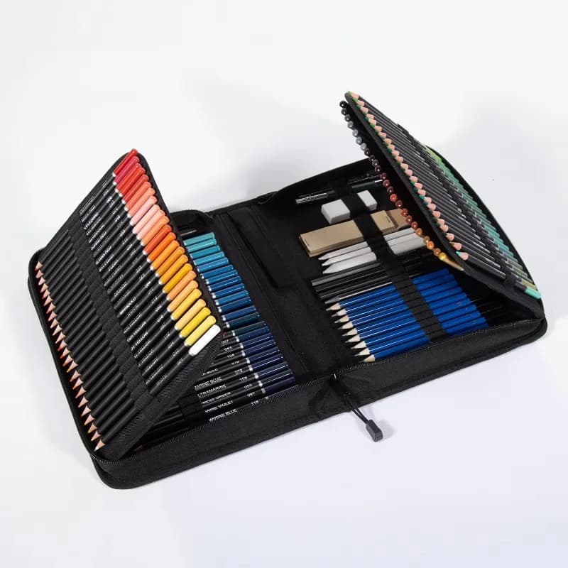 145 Piece Sketch Lead Kit Painting Art Color Sketch Pencil Set Student Adult Artist
