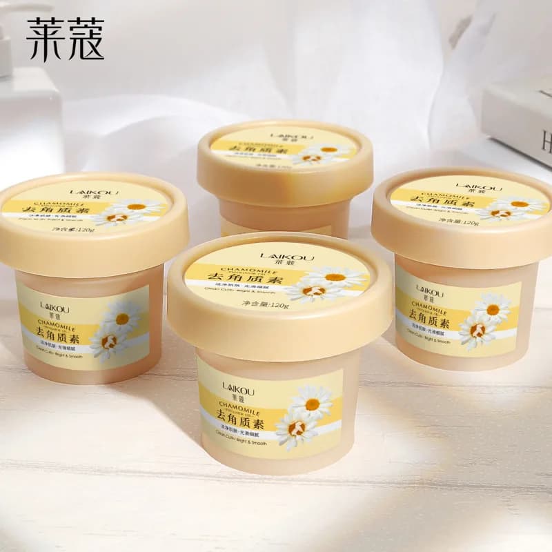 LAIKOU Exfoliating Gel Pure Face Background to the German Chamomile, Organic Natural Hydrating for Skin Care and Body Exfoliation