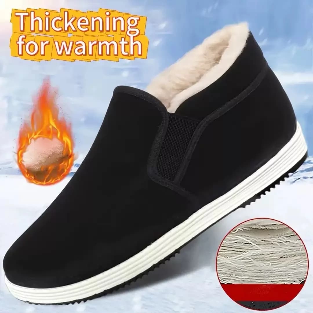 Men's shoes, men's casual shoes, winter fleece cotton shoes, one-foot men's cotton shoes，cheap shoes clearance free