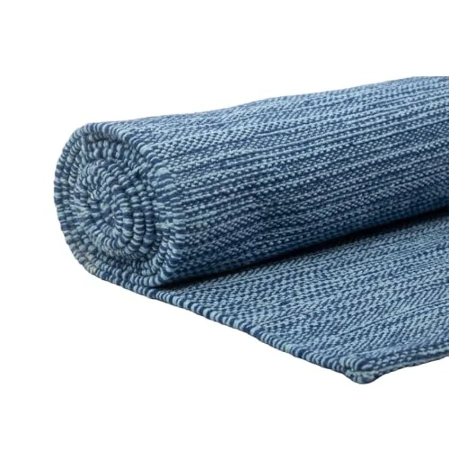 Tappetino Yoga Organico Fatto a Mano - Non Tossico e Senza Sostanze Chimiche - Tappetino Interamente in Tessuto - Tappeto per Esercizi e Fitness - Materiale Intrecciato