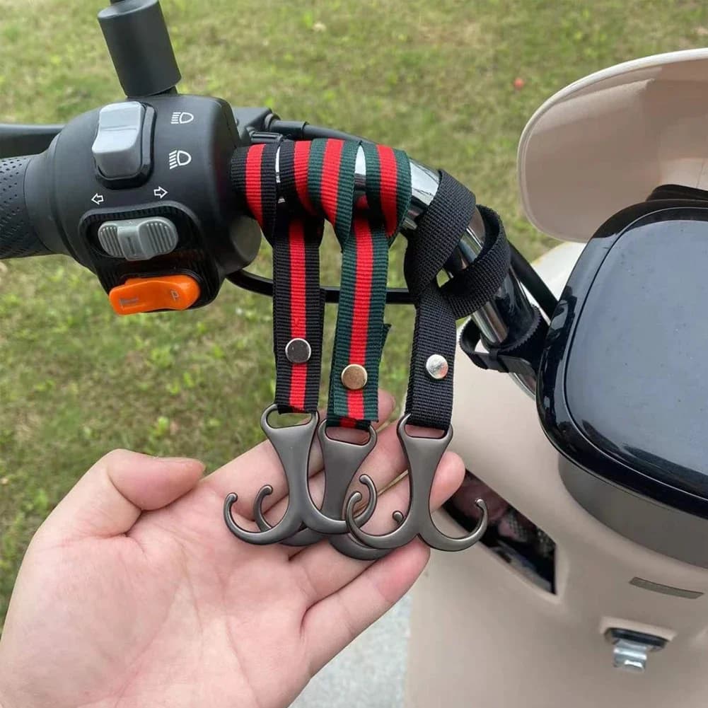 Beautiful handlebar for motorcycle double hooks for hook holders for helmet luggage carrier for electric bike scooter