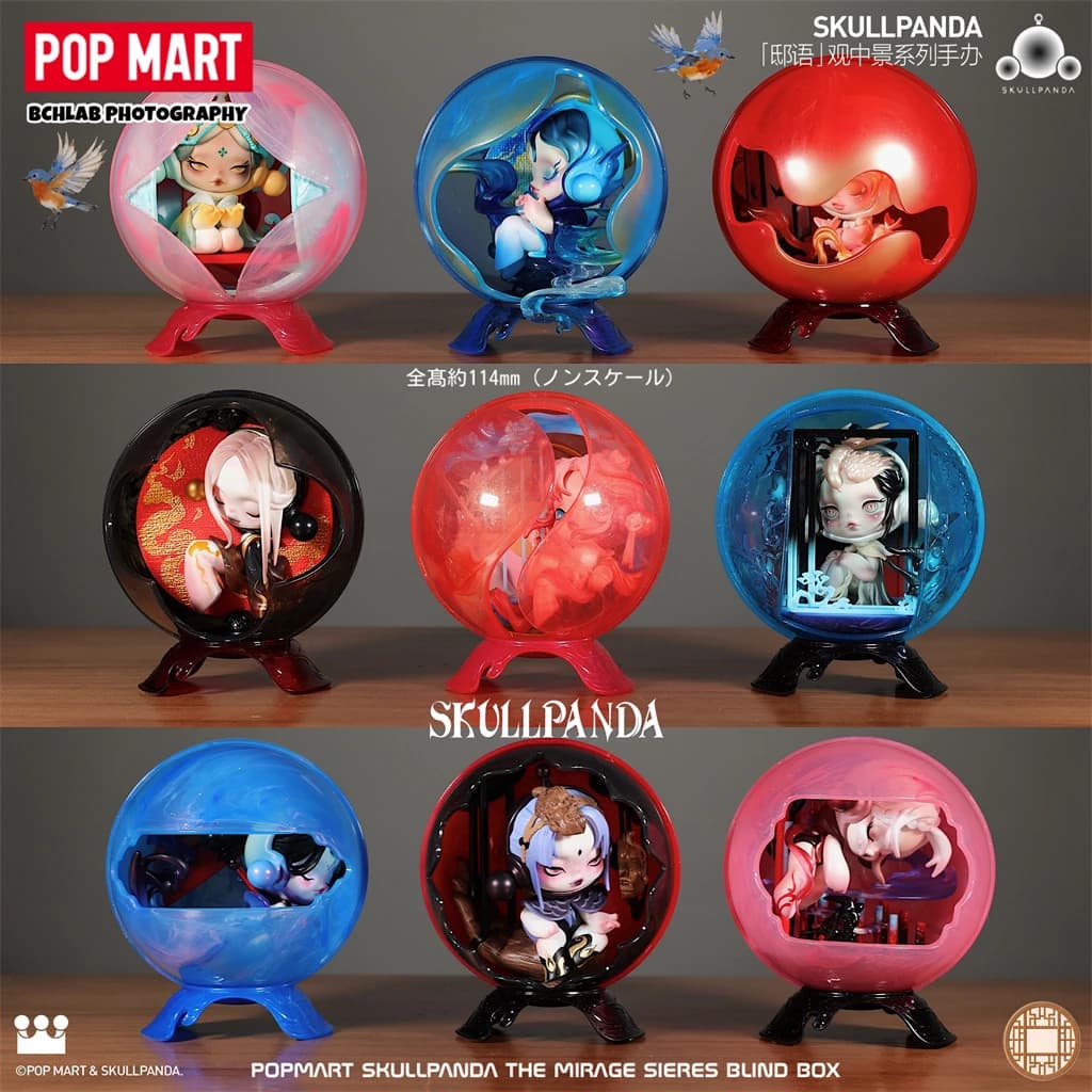 POP MART SKULLPANDA The Mirage Series Blind Box Toys Kawaii Anime Action Figure Caixa Caja Surprise Mystery Box Dolls Girls Gift