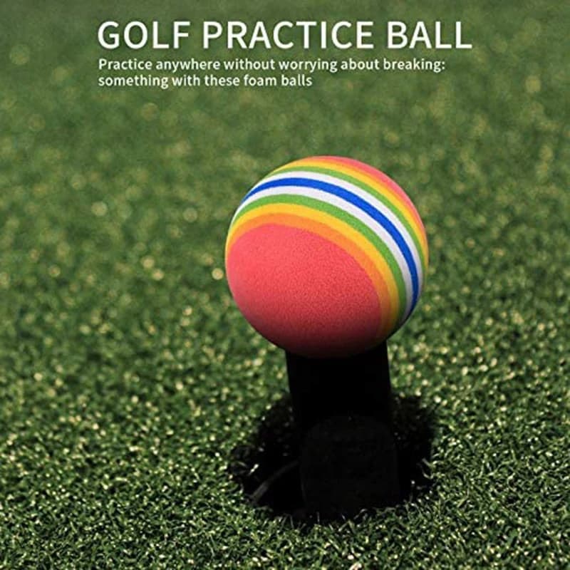 ABJX Nuove 20 Palline da Golf in Schiuma Morbida, Palline da Golf da Giardino, Palline da Golf in Spugna Arcobaleno per Pratica Indoor e Outdoor