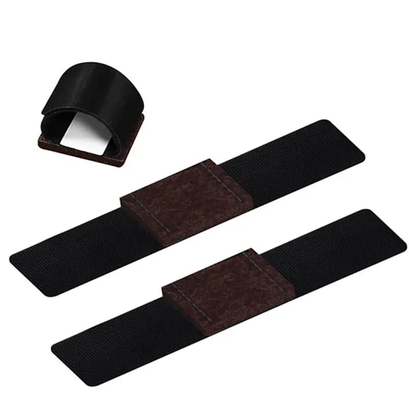 A84E-Furniture Pads In Felt 24 PCS With Hook And Loop Fasteners For Sled Chair Floor Protectors, Chair Leg Protector Pads