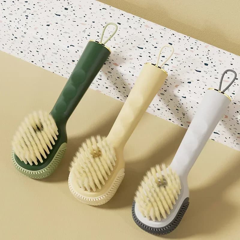 Brush Liquid Shoe Brush Soft Bristled Long Handle Cleaning-Brush Clothes Brush Shoe Clothing Board Brushes Cleaning Tool