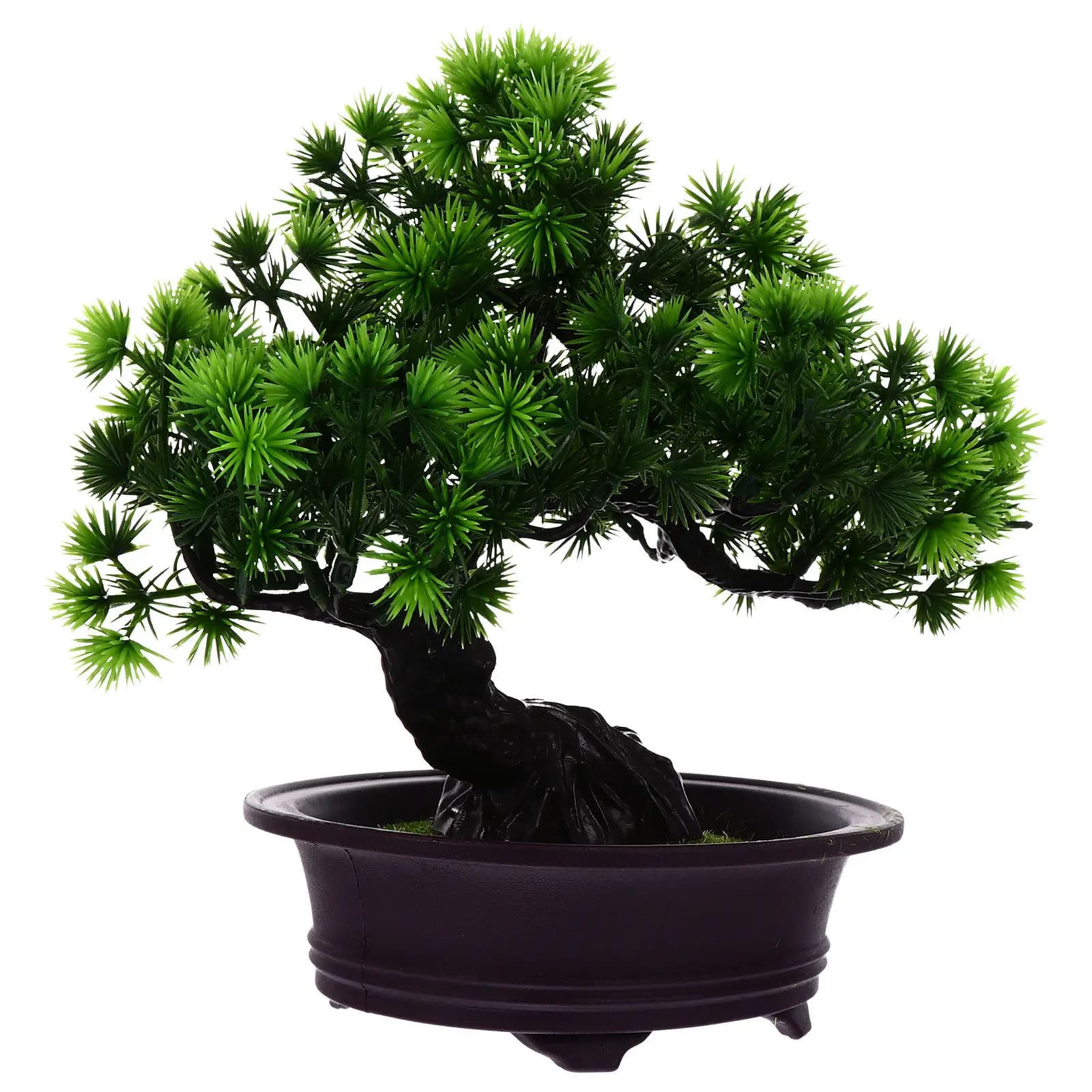 Bonsai di Pino Artificiale, Albero di Benvenuto Realistico, Simulazione Naturale per Casa, Ufficio, Hotel, Elegante Pianta Finta in Vaso per Interni