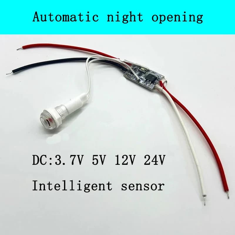 Interruttore automatico di controllo della luce 5v12v24v Sensore notturno Accensione/spegnimento automatico della luce diurna, interruttore LED intelligente per corridoio giardino