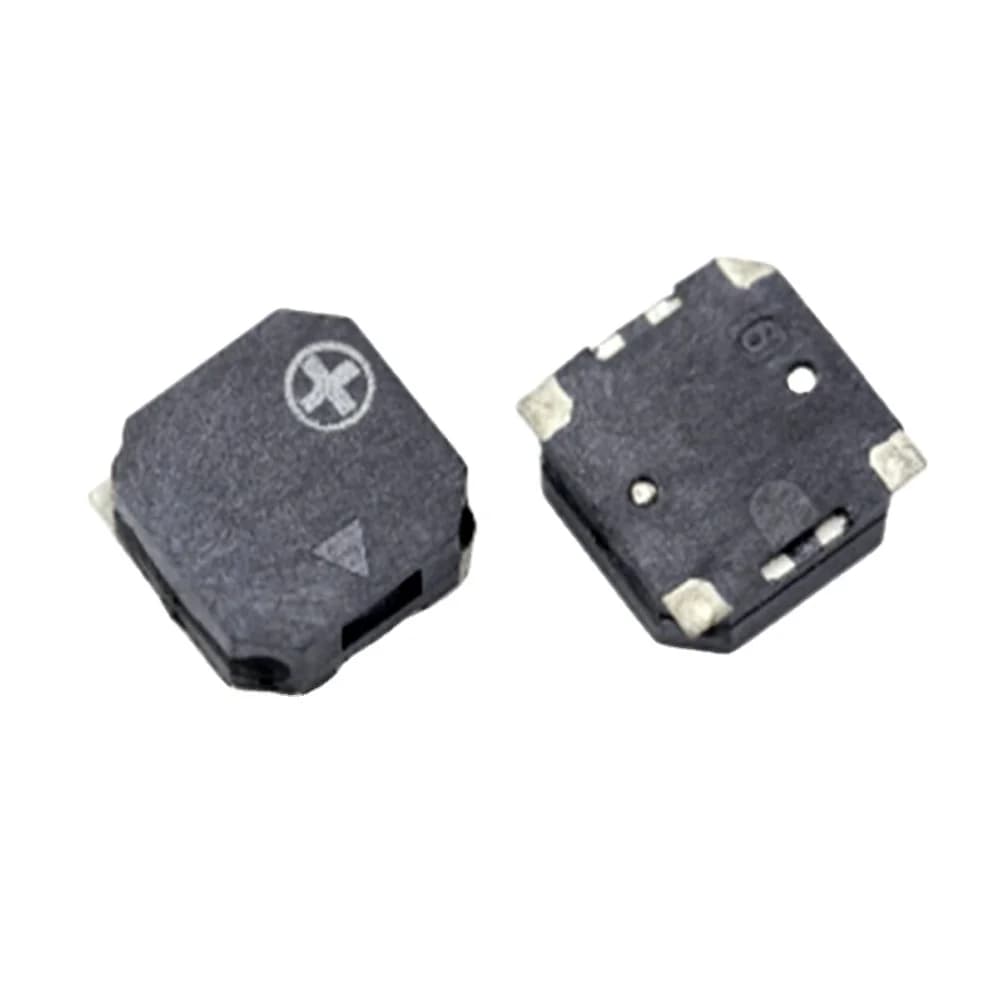 50 PZ Beelee 80db SMD Monami 7.5*7.5mm Piezo Attivo Buzzer Evidenziatore Plastica Pastello 601 Con Nero Nero Mercato Montaggio Superficie